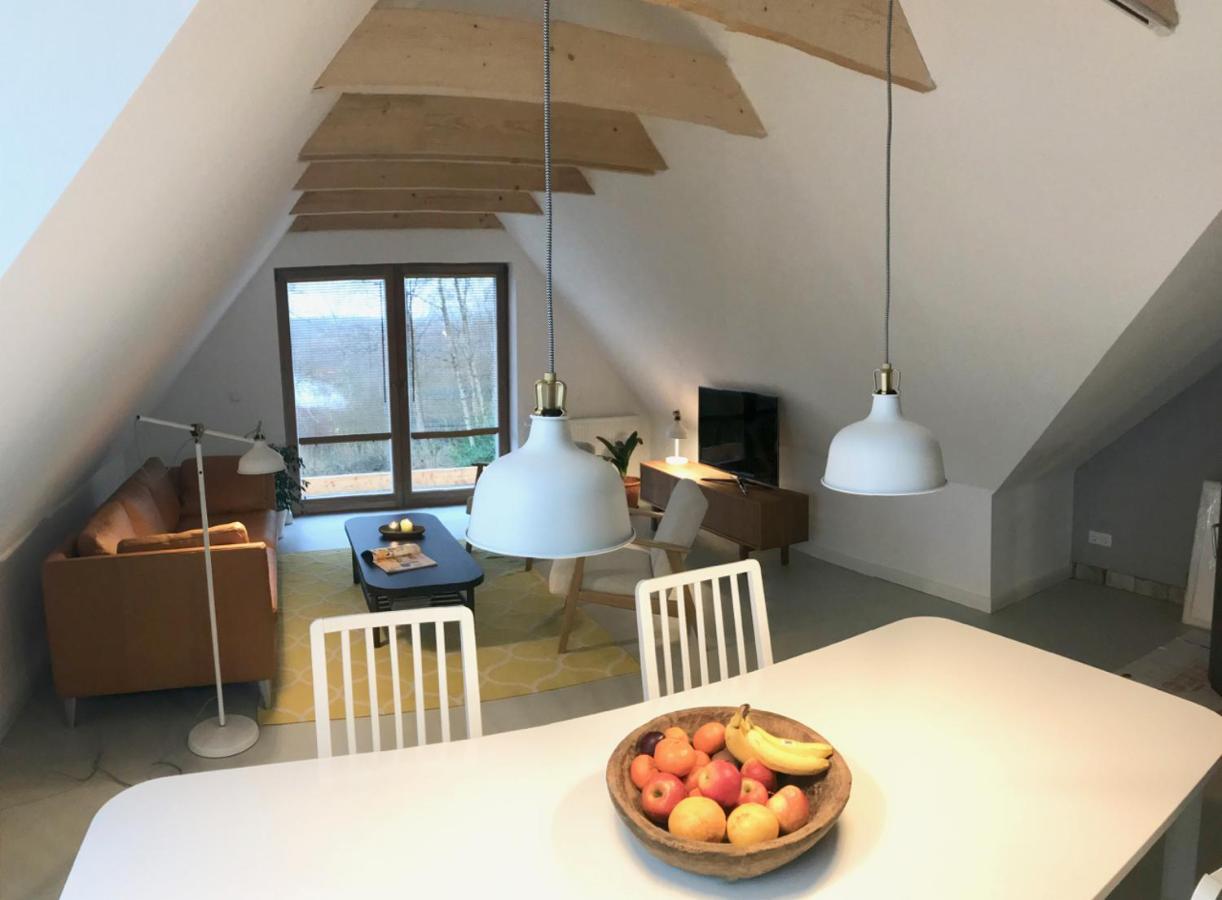 Moorblick! Grosse Dachwohnung Mit Kamin Und Sauna Leck Bagian luar foto
