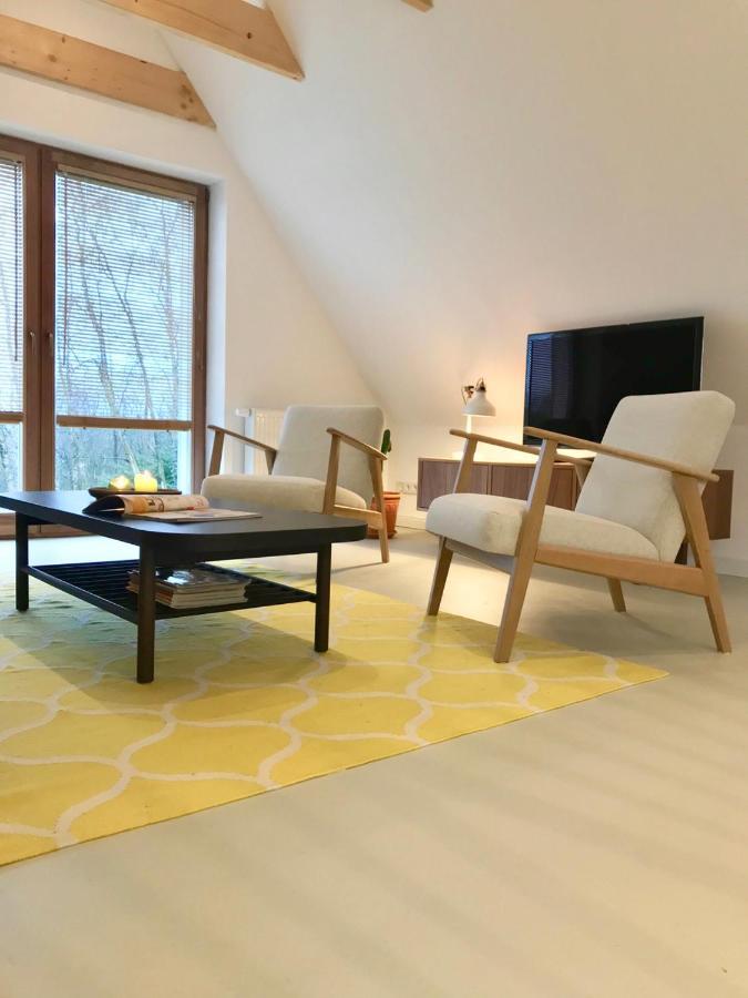 Moorblick! Grosse Dachwohnung Mit Kamin Und Sauna Leck Bagian luar foto