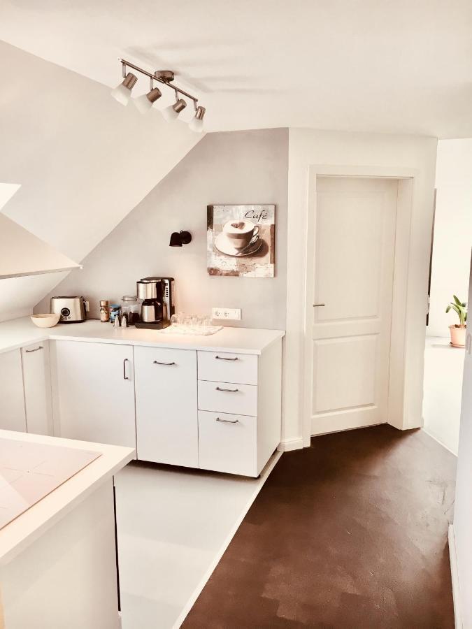 Moorblick! Grosse Dachwohnung Mit Kamin Und Sauna Leck Bagian luar foto