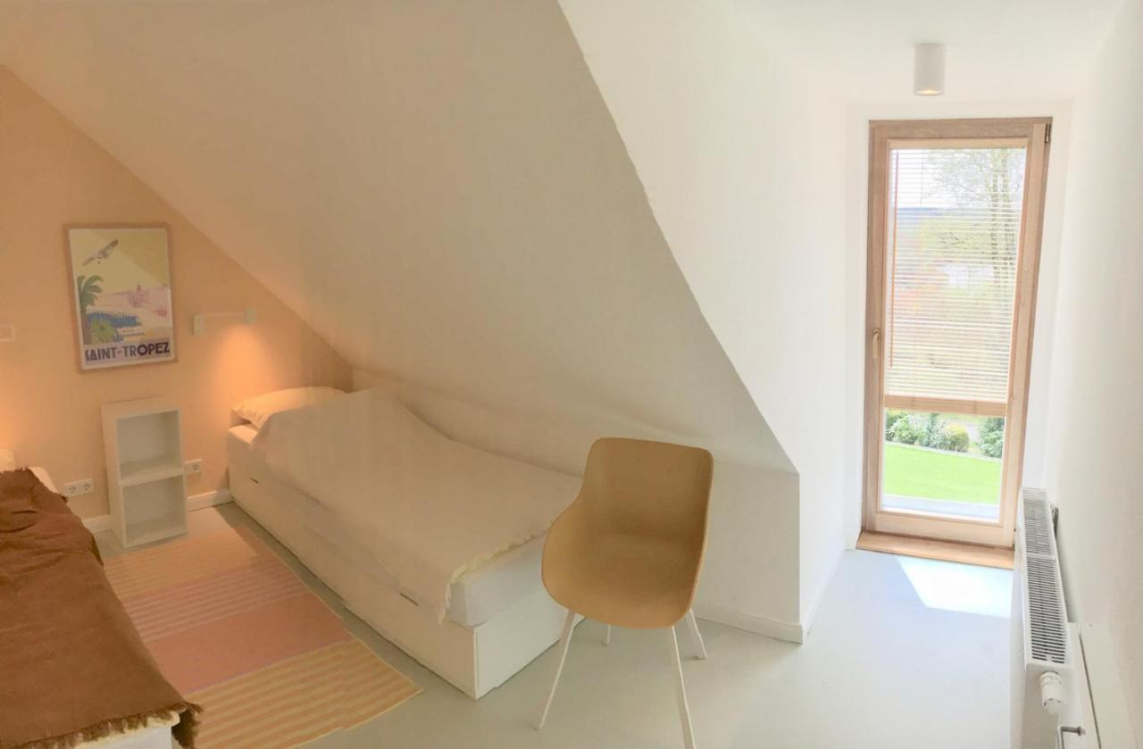 Moorblick! Grosse Dachwohnung Mit Kamin Und Sauna Leck Bagian luar foto